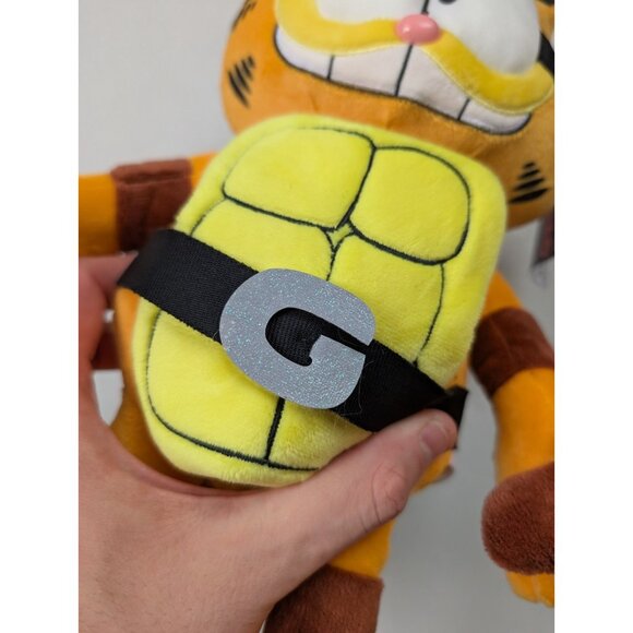 Garfield x TMNT Plush 13" Kidrobot NWT Teenage Mutant Ninja Turtles Garfello - Picture 3 of 6